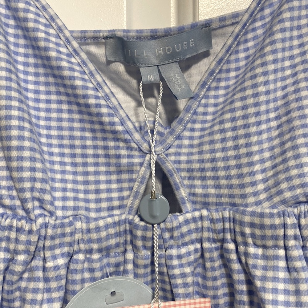 Hill House Aurora Sleep Dress Power Blue Gingham size M new with tags! - Picture 9 of 10